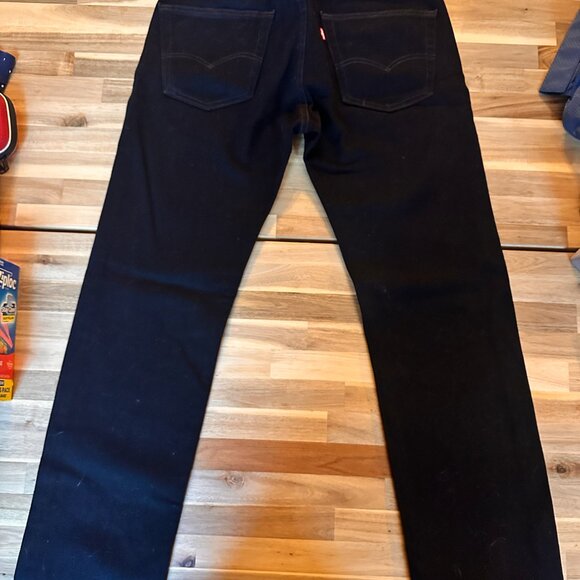 Men's Levis 505 Black Jeans - like new! W30 L32 - Picture 2 of 3